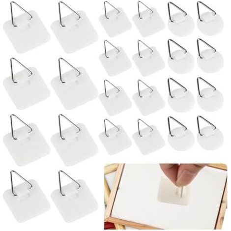 45 Pcs Crochet Adhesif Mural, Accroche Tableau Adhesif, Attache Cadre Adhésif, Accroche Tableau Mural Invisibles, Accroche Tableau sans Percer Crochet Autocollant pour Suspension de Ph (1/5)