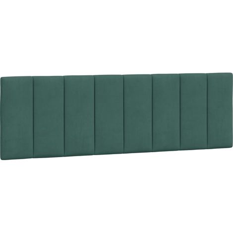 Cuscino Testiera Hanko Verde Scuro 160 cm in Velluto vidaXL