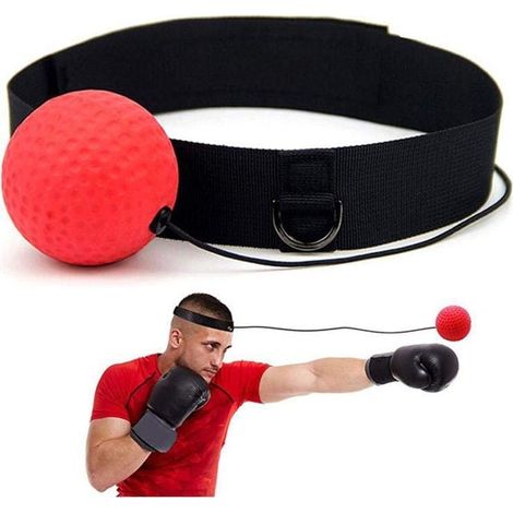 Ballon de boxe pour l'entraînement des réflexes : prenez l'avantage avec ce ballon et développez votre vitesse, vos réflexes et votre coordination en studio ou en extérieur. (1/5)
