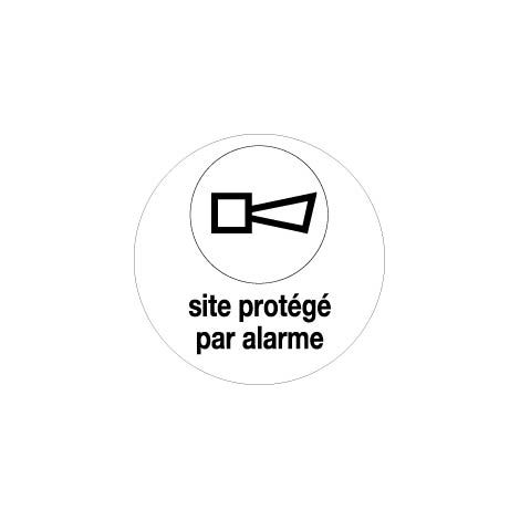 Panneau Site protégé par alarme - Rigide Ø80mm - 4021287