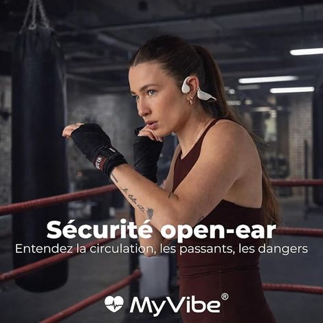Bone Conduction Sport Headphones - Bluetooth Earbuds Free Ears, 27g, IPX5 Waterproof Rain (1/2)