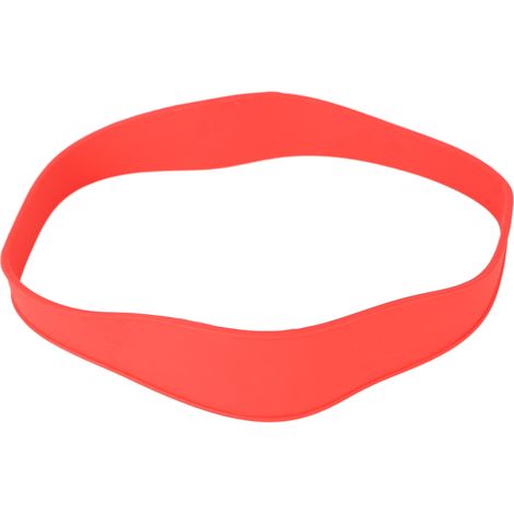 Guide coupe cheveux courbé silicone souple gabarit coupe nuque rouge pour coupes maison DIY (1/5)