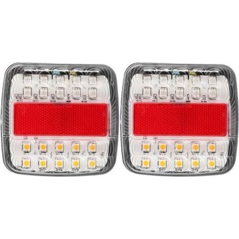 Feux de camion, feux de remorque haute luminosité 20 perles étanches et antichoc, adaptés aux camions lourds (1/5)