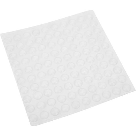 200 patins en silicone transparents auto-adhésifs, 10 x 3 mm, (1/5)