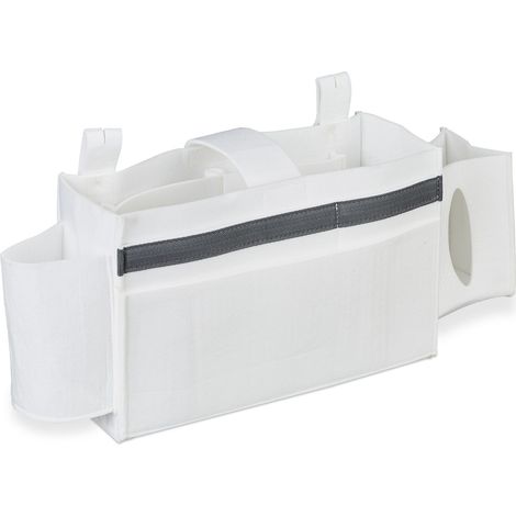 Pratico organizer per letto a soppalco 23 x 43 x 11 cm 8 scomparti custodia morbida in feltro grigio 130009722