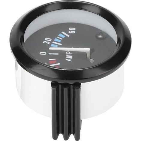 ampèremètre analogique 12V 60-0-60 AMP Ampèremètre Ampèremètre Jauge Universelle 52m / 2in Universel pour Véhicule (1/4)