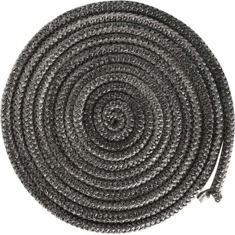Guarnizione per camino, XU, 4 m, Guarnizione per camino, Guarnizione per porta, Accessori per camino, Affumicatore, Filo in fibra di vetro, Diametro: 10 mm-Crezuo