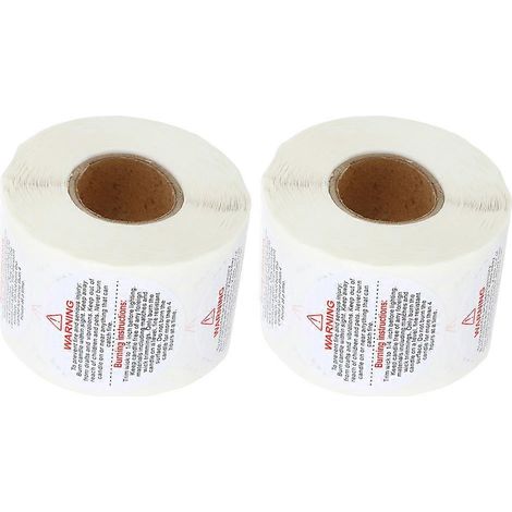 Fournitures pour la fabrication de bougies maison : étiquettes autocollantes blanches d’avertissement pour bougies contenant des informations de sécurité. (1/5)