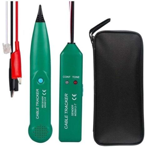 Testeur de Câble, Détecteur de Cable Électrique, MS6812 Testeur de Câble Téléphonique, traqueur de câble Professionnel Traqueur de Câble et Téléphone, pour Recherche de Ligne (1/4)