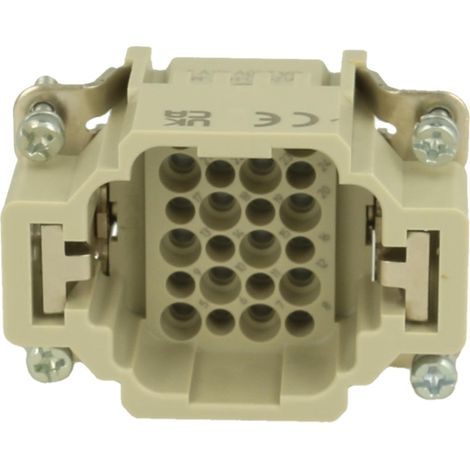 HARTING Han 24DD HMC Stifteinsatz (M) Crimpanschluss, 24-polig+PE 250V, 10A - 1 Stück (1/3)