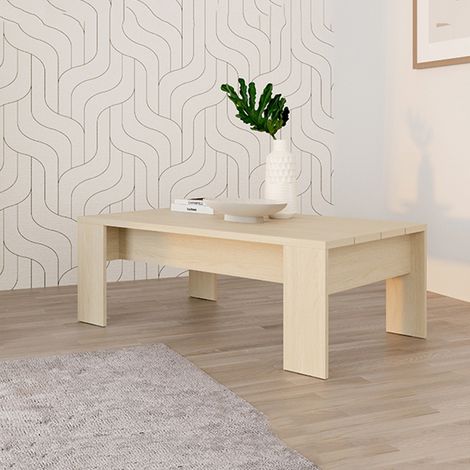 Couchtisch Bertona, Rechteckig, Platte Braun, Gestell Eichefarben, 120x67x43h cm Braun Eiche (1/5)