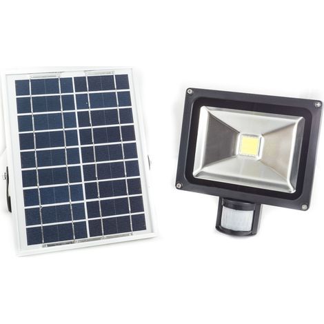 Kit De Projecteurs à Panneau Solaire Et Capteur De Crépuscule à Led Cob        20 Watts