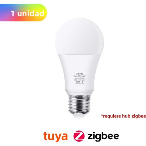 (1 article) Ampoule LED E27 15W RGB+WW+CW, compatible avec Tuya Smart (1/5)