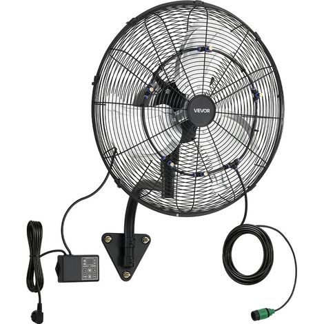 IP44 Étanche et Puissant 3600 CFM Fraîcheur Optimale Ventilateur Mural Brumisateur 95W pour Atelier Garage Entrepôt (1/5)