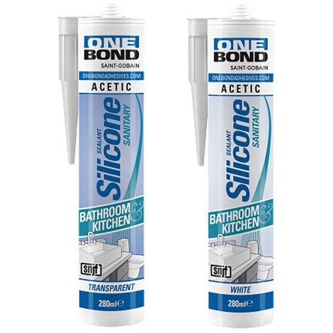 SILICONE ACETICO PER SANITARI  bianco ml 280 12 PZ