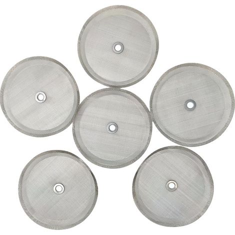 Filtre de remplacement pour machine à café, maille en acier inoxydable de 10,2 cm avec anneau métallique 800 - 1000ml (1/3)