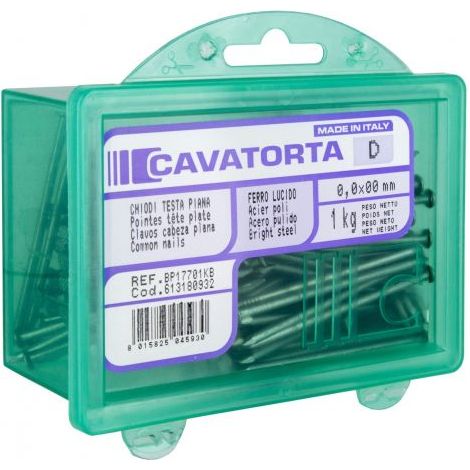 CHIODI TESTA PIANA BRICOLINE 1 KG CAVATORTA 2,2x40 mm
