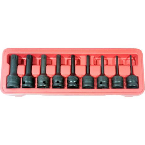 Jeu de douilles embouts spline xzn a choc impact de m4 à m16