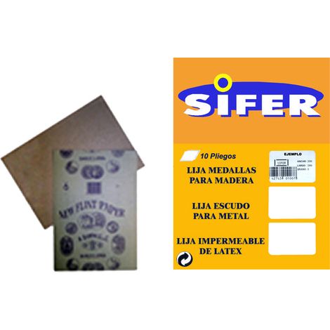 SIFER LIJA MADERA SET 10230x280 GR 5-80