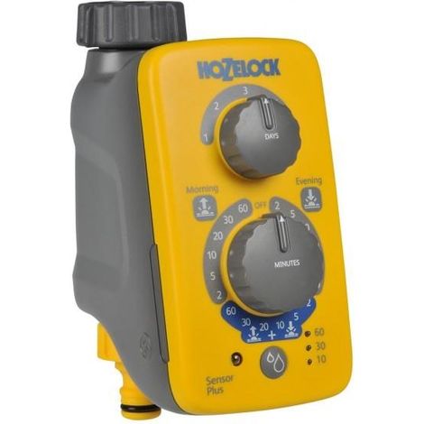 Hozelock Sensor Plus programador de riego gris amarillo
