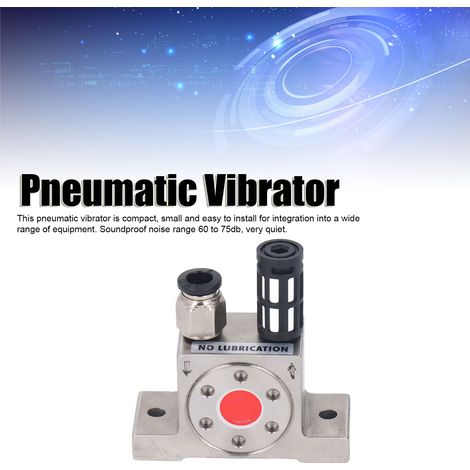 Vibrateur pneumatique GT6, oscillateur à turbine en acier inoxydable, raccord fileté G1/8 entrée/sortie, vibreur industriel pour trémie et entonnoir (1/5)