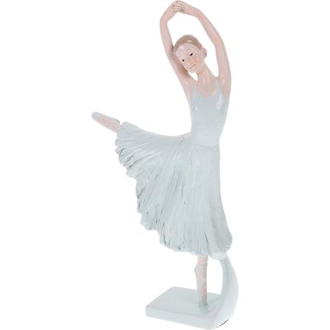 sculpture de ballerine en résine bleue Détails soignés