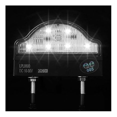Éclairage LED de Plaque d'immatriculation Remorque 12V/24V IP67 Étanche Lumière Blanche Froide Feu Universel pour Voiture (1/5)