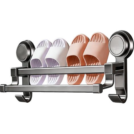 Suction Cup Towel Rail Suction Cup Holder with Two Hooks