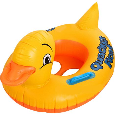Anneau de natation siège piscine anneau flottant été bouée pour enfants bouée 1 pièce, jaune, (7050cm) (1/2)