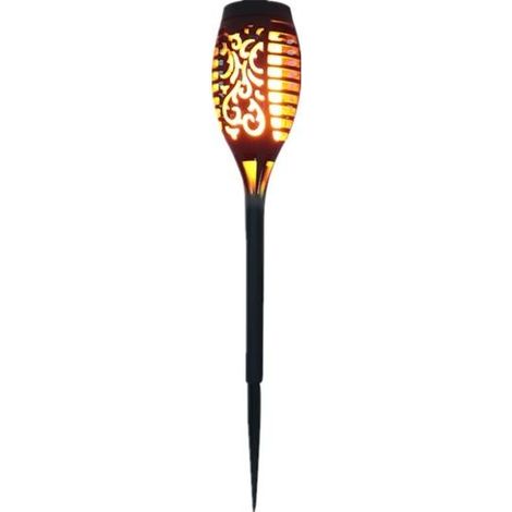 Lampe solaire 12 LED 54cm Décor de jardin extérieur à lumière vacillante (1/5)