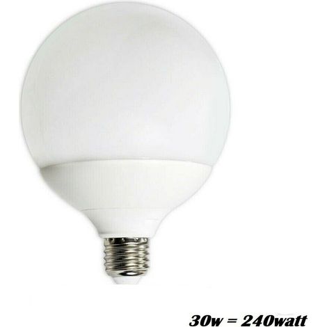 AMPOULE LED 2835 E27 GLOBE 30W=240W ÉCLAIRAGE DOMESTIQUE 6000K BLANC FROID