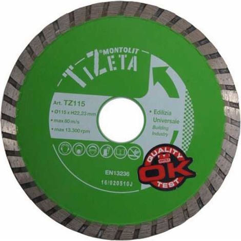 DISQUE DE DIAMANT POUR BATIMENT MONTOLIT TURMONT TZ 230 MM