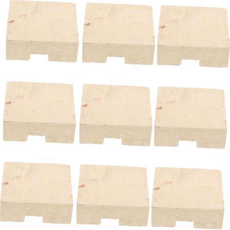 1 Jeu Coin De Manche De Poignée De Rechange Pour Houe À Main Coin De Fixation Pour Manche De Houe Pièces De Houe À Main Cale À Manche En Bois Cale En Bois Beige 10 Pièces (1/5)
