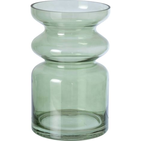 Vase large en verre vert olive - vert olive (1/3)