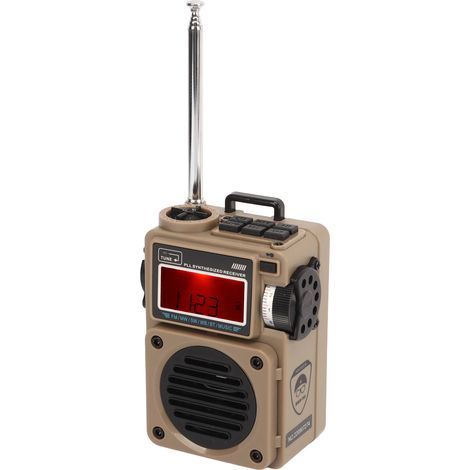 Kabelloses Bluetooth-Taschenradio mit UKW, MW, KW und WB-Kurzwellenempfang, speicherkartenkompatibel, wiederaufladbares Multifunktions-Digitalradio (1/4)