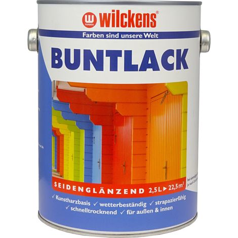 Wilckens Buntlack RAL9010 Reinweiß seidenglänzend 2,5l 10791000080