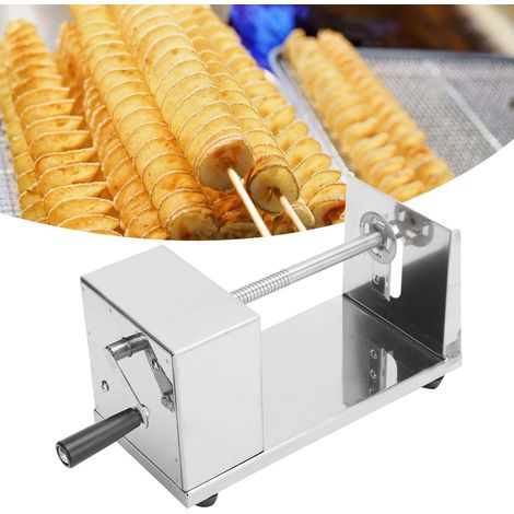Coupe pommes de terre spiral manuel en acier inoxydable pour légumes et frites outil de cuisine créatif