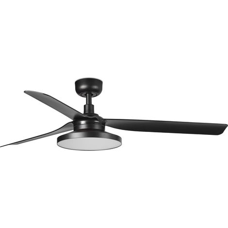FARO Ventilador de techo ø1300 mm Negro Opaco Acero 3 aspas 4000K control Tuya modelo FARO-33815WT2C (1/2)