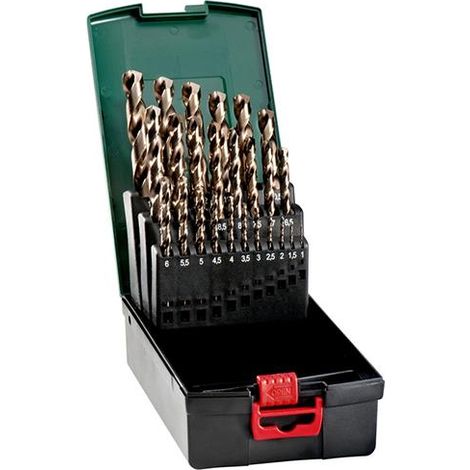 METABO 25PCE HSS COBALT DRILL BIT SET