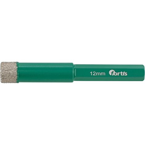 Fortis Diamantbohrer 12 x 65 mm, sechskant mit Kühlwachs (1/2)