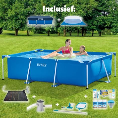 Rechteckiger Frame Pool - 220x150x60 cm - 7-teilig  SCB97