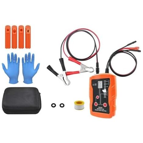 Testeur d'injecteur de carburant universel et kit nettoyage, 8 modes d'impulsion, test simultané 2 injecteurs - (1/4)