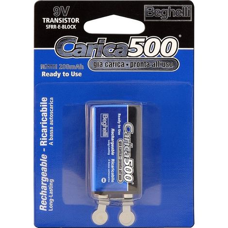 Batteria ricaricabili ricaricabile ricarica beghelli 9v 200 mah 8,4v 1 pz