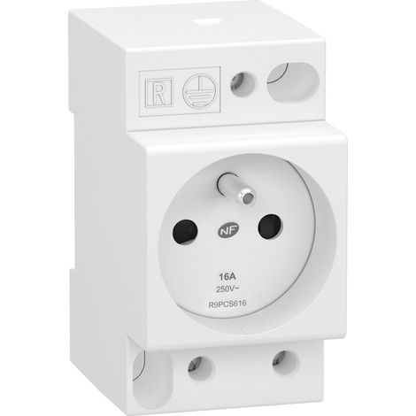 Steckdose 2p+t 16A 250V Modular Resi9 Schneider R9pcs616