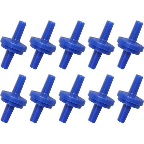 Paquete de 10 válvulas antirretorno de plástico desechables para agua, combustible, gas, líquido y aire (4 mm). (1/5)