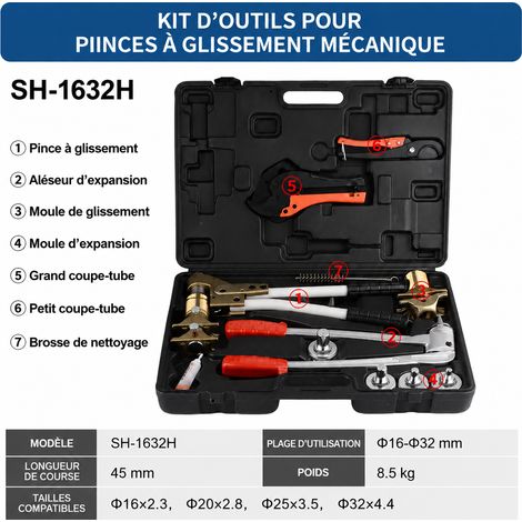 Pince à glissement et évasement PEX multicouche modèle SH-1632H spécification SH-1632H 37 × 7 × 26 cm 3 kg – Livraison gratuite (1/4)