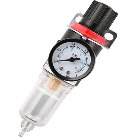 Séparateur D'Eau D'Huile à Air Comprimé Outil Filtre à Air Piège Réducteur Pression Avec Manomètre Lubrificateur De Régulateur Pneumatique Pour Les Outils De Filtres De Compresseur d'Air Comprimé (1/5)