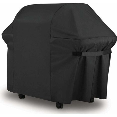 Housse Barbecue Bâche de Protection BBQ Couverture de Gril Anti-UV/Anti-l'eau/Anti-l'humidité Imperméable Extérieur Barbuae Grill Noir pour Weber Brinkmann 420D Oxford(152x76x121cm),TRIMEC (1/5)