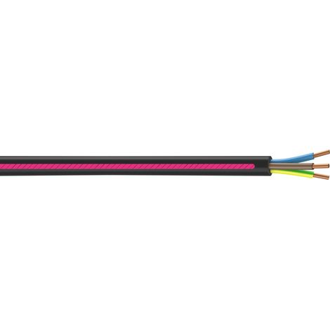 Cable eléctrico 3 G 1,5 mm² u1000r2v L.5 m, negro Centrale Brico