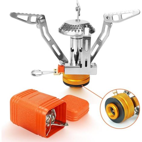 [NEVER USED] 3000W Camping Stove, Foldable Gas Stove, Windproof Burner with Piezoelectric Ignition for Hiking, Fishing and Picnics